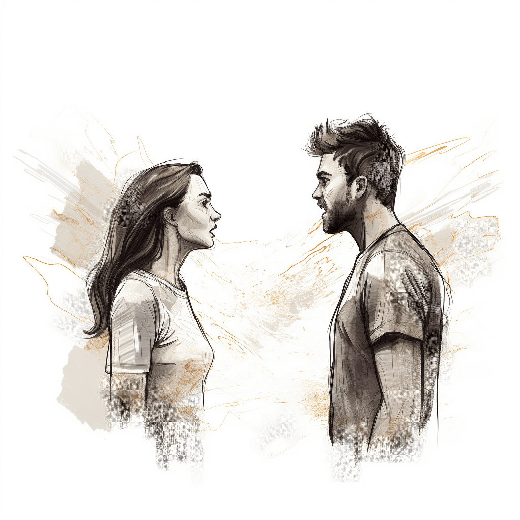 technikelfe_arguing_couple_line_art_illustration_h